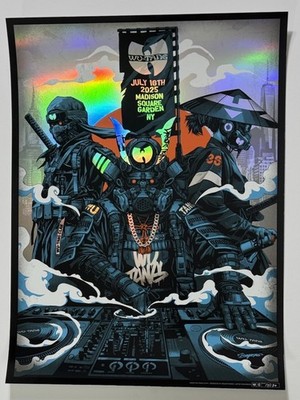 Wu-Tang Clan Poster MSG Madison Square Garden NYC 2025 #'d X/130