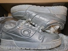 Coach Women's Soho Sneaker Silver Size 6.5 B Pre-Owned In Box