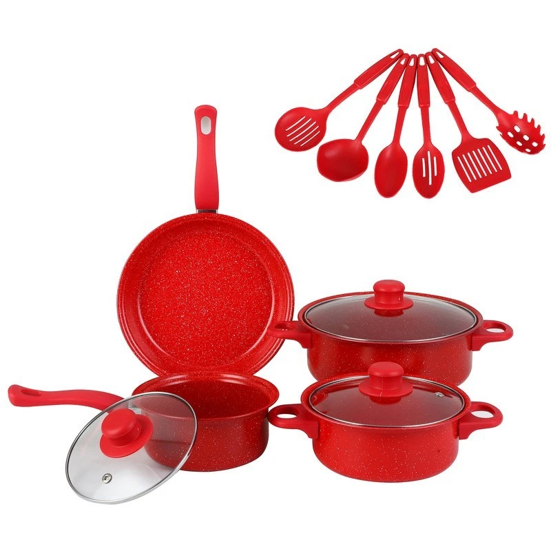 13-Piece Premium Non-Stick Cookware Set: Frying Pans