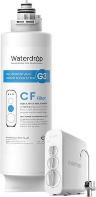 Waterdrop WD-G3-CF Filter, Replacement for WD-G3-W, WD-G3P600 and WD-G3P800-W