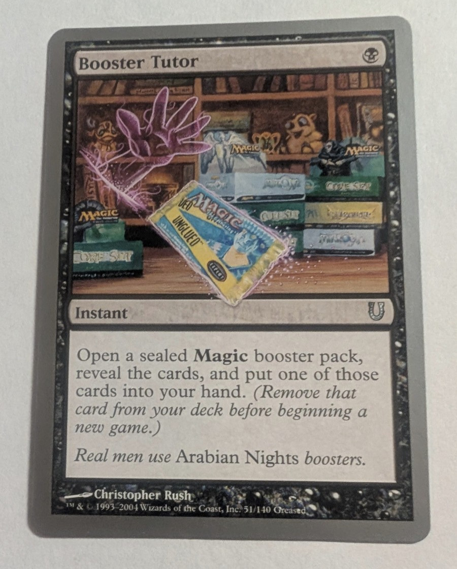 Booster Tutor #51 Unhinged Regular Cube WOTC 2004 Acorn set