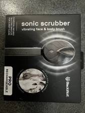 Black Wolf Sonic Scrubber Rechargeable Vibrating Face & Body Brush (Lavender)
