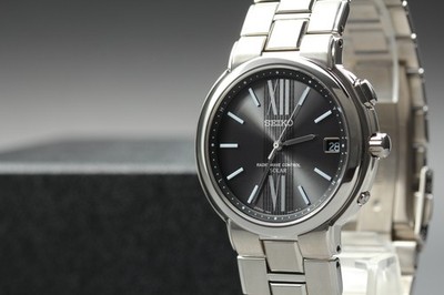 [NEUWERTIG] Seiko 7B32-0AC0 Radio Wave Control Titanium Black Dial Solar...