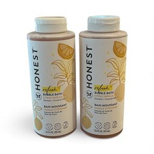 2 The Honest Company Refresh Bubble Bath Citrus Vanilla Coconut Oil 12fl Oz