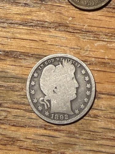 1892 25C Barber Quarter