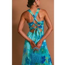 show me your mumu blue floral dress Nina Maxi Dress, in Cottage Floral Blue | Show Me Your Mumu main image 1