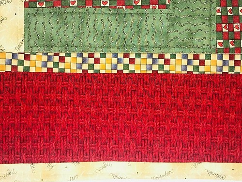 2003 Handmade Quilt Split Rail Fence Quilt 44" x 40" - Picture 9 of 12