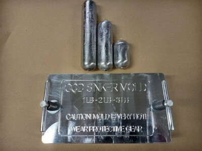 #ad Cod Sinker Deep Drop Weight Mold 3 Cavity 1# 2# 3# $148.00