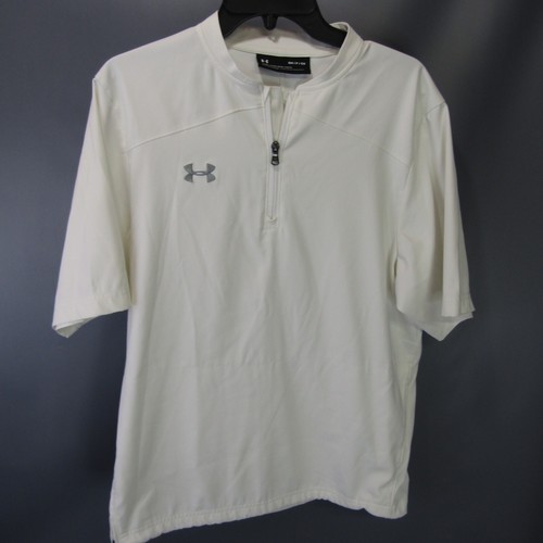 Under Armour Cage Jacket Uomo Taglia S Vestibilità Larga Sportiva 1/4 Zip Camicia Small