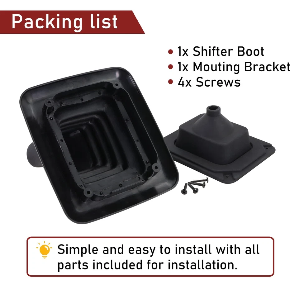 Manual Transmission Shifter Boot For 99-07 Ford F250 7.3L 6.0L Diesel Super Duty Foto 4 de 4