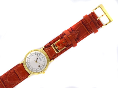 Stier Echt Leder Uhrenarmband 24mm braun flach