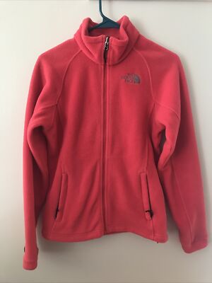 Women S The North Face Fleece Jacket Full Zip Up Sweater Coat Pink Small Ebay