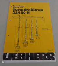 Scheda Dati/Tecnico Descrizione Liebherr Gru a Torre 224 Ec-H Di 03/1992