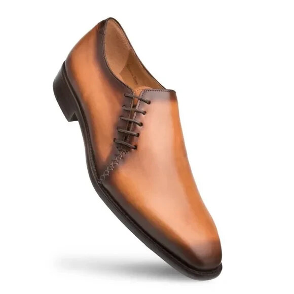 Handcrafted Men's Side Lace Up Formal Dress Shoes Tan Patina Fashion Oxford Shoe Handcrafted Men's Side Lace Up Formal Dress Shoes Tan Patina Fashion Oxford Shoe