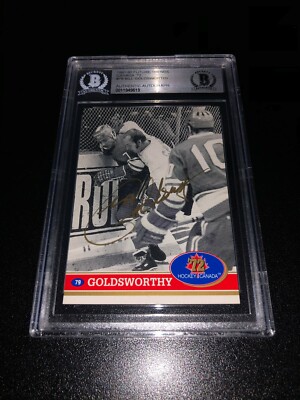 Bill Goldsworthy Signed 1991-92 Future Trends '72 Summit Series BAS Slabbed