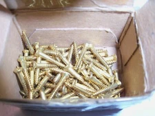 #3 x 3/4" Brass Phillips Oval Head Wood Screw VINTAGE Made in US Qty 20