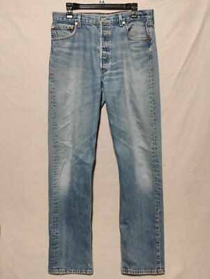 Vintage Levis 501 XX Mens 36 Button Fly Fading Whiskering Western Rodeo 80s