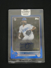 ANDRE JACKSON 2022 TOPPS CLEARLY AUTHENTIC BLUE AUTO /25 LOS ANGELES DODGERS