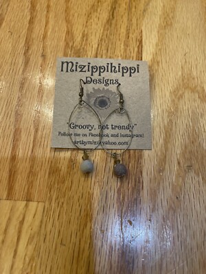 Mizippihippi Bronze Beaded Drop Earrings