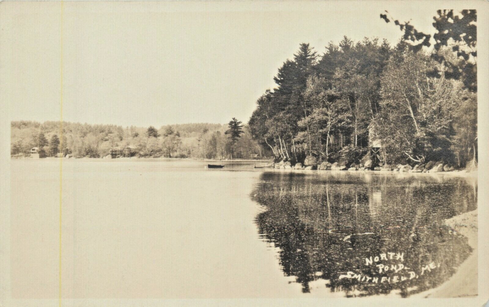 A Tranquil View Of North Pond, Smithfield, Maine ME RPPC eBay