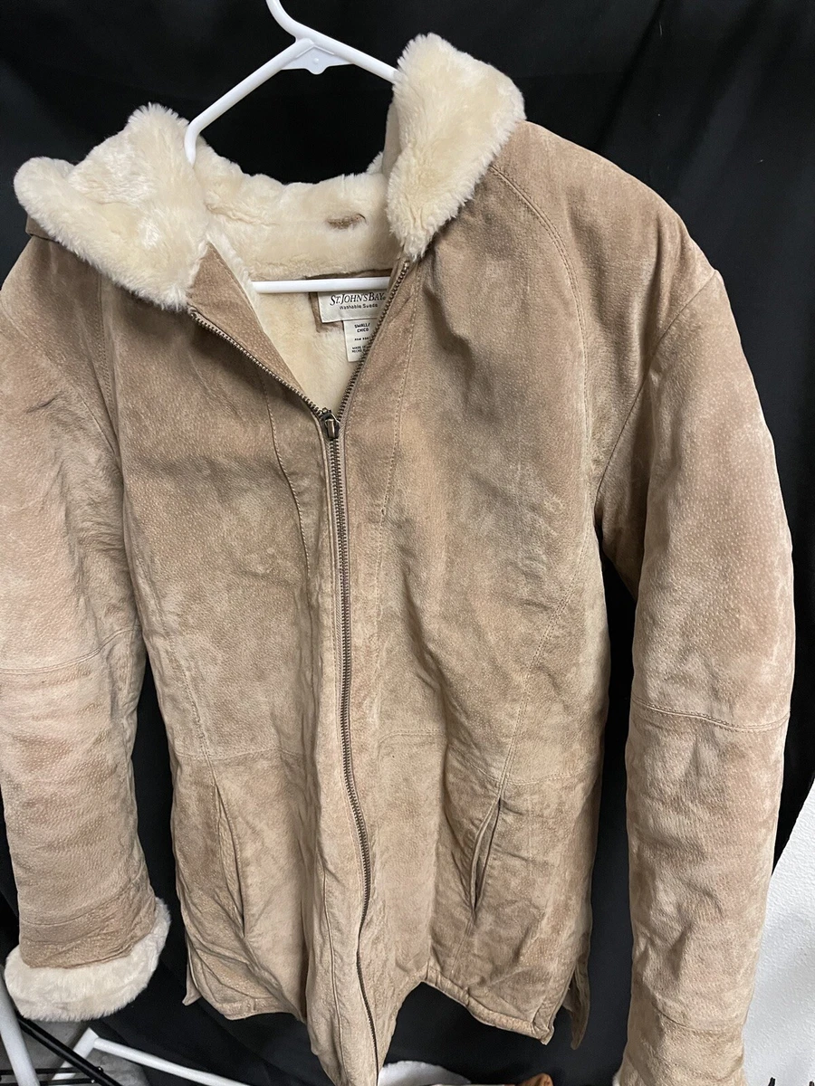St john's bay washable suede best sale jacket