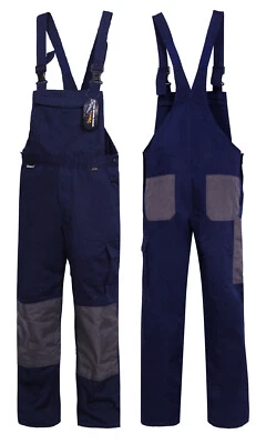 Latzhose Arbeitshose Mischgewebe 310G CORDURA Dunkelblau Marine 1035R27 Größe 48 - Bild 1 von 3