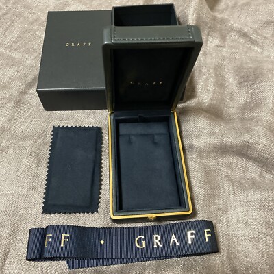 美品GRAFF ジュエリーボックス ブラック GRAFF JEWELRY NECKLACE / PENDANT / EARRING BOX WITH OUTER BOX | eBay