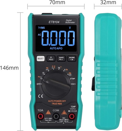 SALE | NEW | Neoteck Digital Multimeter 9999 Counts TRMS Auto Ranging NCV Tester - Picture 3 of 9