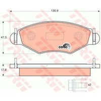 TRW BremsbeläGe GDB1500 BremsklöTze FüR Peugeot 206 SchräGheck 2A/C