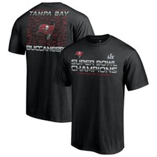 Men Tampa Bay Buccaneers Super Bowl LV Champions Signature Roster Black T-Shirt