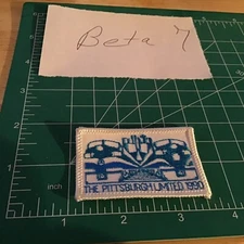 Vintage Pittsburgh Limited 1990 Pennsylvania Jacket Patch Railroad Train NMRA