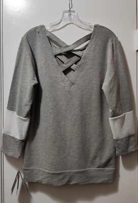 RBX Active Women's Grey Vented Activewear Top Size L