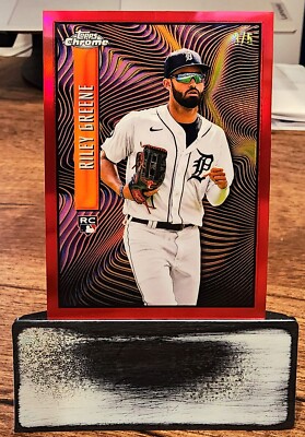Riley Greene RC 2023 Topps Chrome Expose Red #3/5 SSP Rookie Tigers