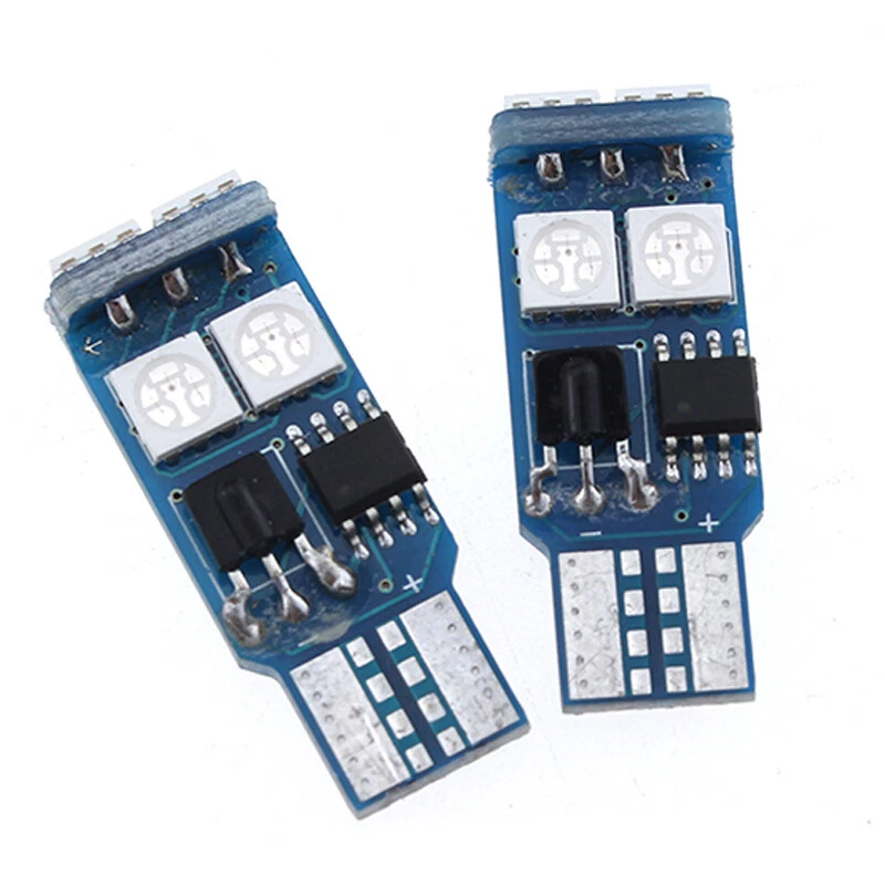 2x Luz de estacionamiento T10 196 168 2825 5-SMD LED RGB para Yamaha HA motocicleta K1 Foto 4 de 4