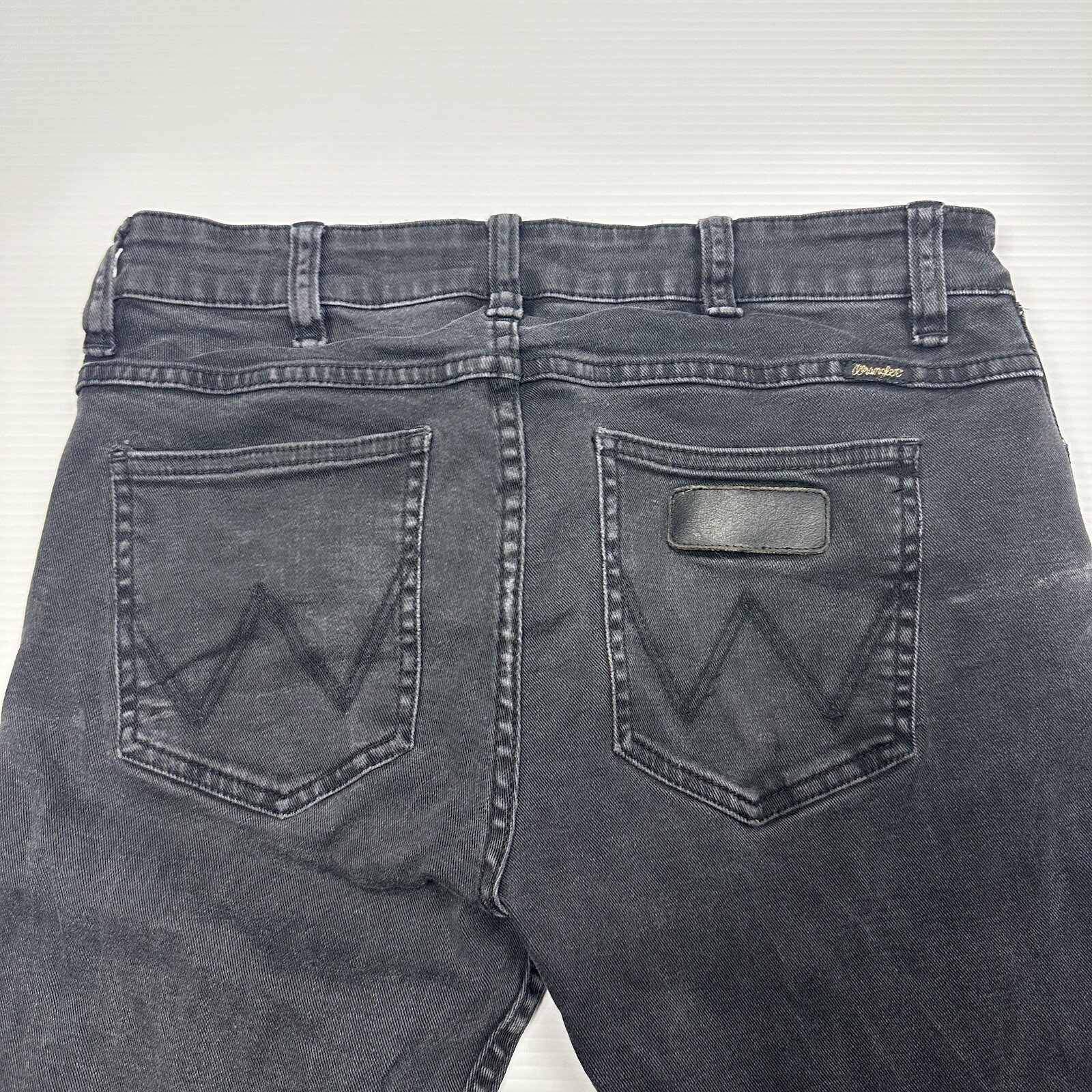 Wrangler Stranglers Mens Denim Jeans Size 30 L31" Skinny Black Western Stretch image 6