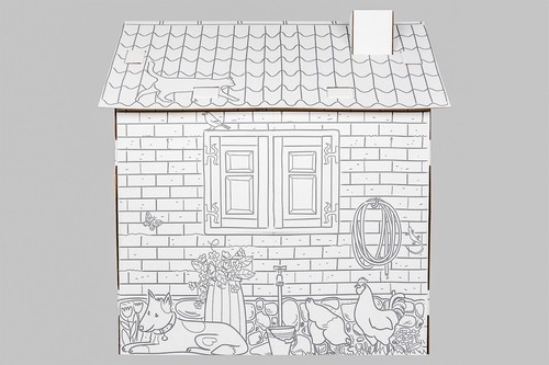 CASETTA DA DISEGNARE CARTONE FARMHOUSE GREEN BIEMME BAMBINI CARTA - Foto 4 di 6