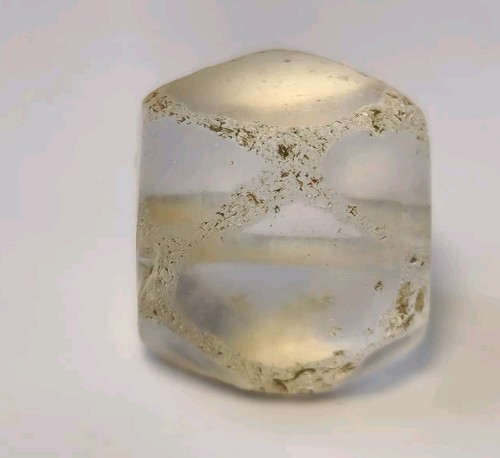 14.2mm ANCIENT LRARE SOUTH EAST ASIAN PYU MULTI-FACETED ROCK CRYSTAL BEAD - Picture 8 of 13