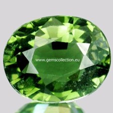 AAA TORMALINA NATURALE  NATURAL TOURMALINE CT 1.81 VS TOP GREEN COLOR OVAL CUT 