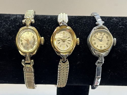 Montre Waltham vintage lot 17 bijoux pour pièces ou réparation