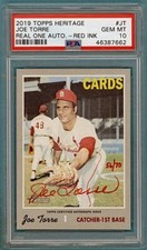2019 Topps Heritage Joe Torre Real One Autographs Red #JT PSA 10! POP 4!