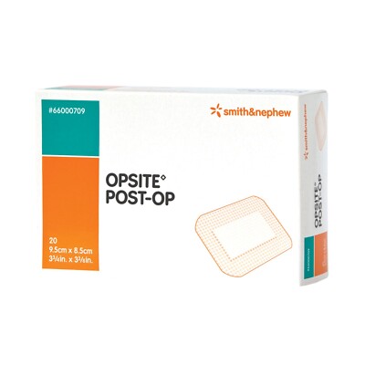 *20-Pieces* Smith & Nephew Opsite Post-Op Film 3.75'' x 3.375'' Dressing 66000709