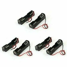 5X Plastic Battery Storage Case Box Holder For AAA with wire leads