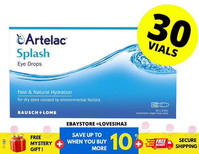 Bausch & Lomb Artelac Splash Fast & Natural Hydration Eye Drops 30's x 0.5ml