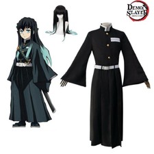Demon Slayer Kimetsu no Yaiba Tokitou Muichirou Costume Wig Book Week Cosplay **