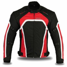 MOTORCYCLE JACKET TEXTILE WATERPROOF ARMOURS MOTORBIKE RACING CORDURA RBW