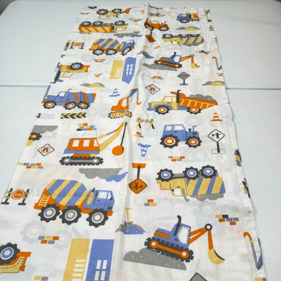 Bacati ikea Sábana Cuna Camiones Planos 100% Algodón Moderno Azul Niños Construcción B Foto 2 de 4