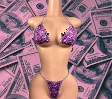 Halloween Exotic Dancewear Micro Kini