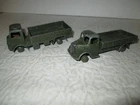 2 Vintage Dinky Toys Meccano Miltary Trucks, #623 Army Wagon & #30S Austin