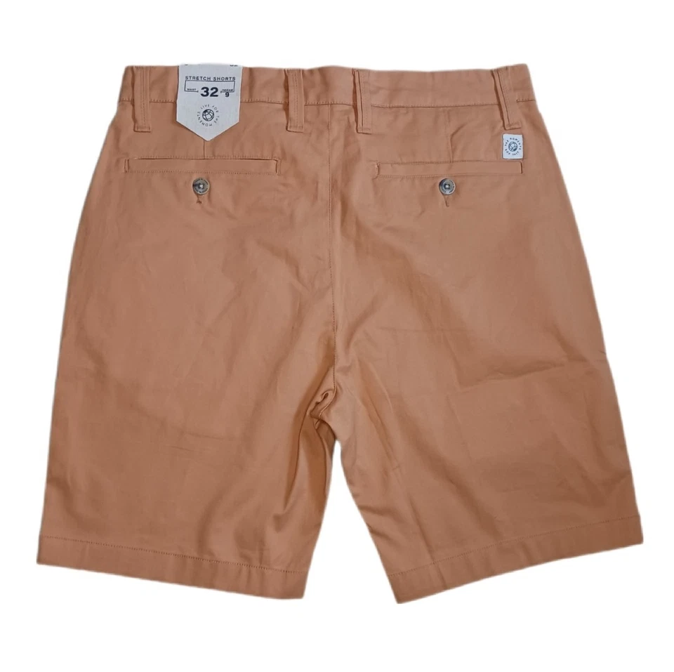 Free Planet Mens Shorts Size 32 Stretch Regular Fit Brown Pastry Shell 9" Inseam - Image 2 of 4