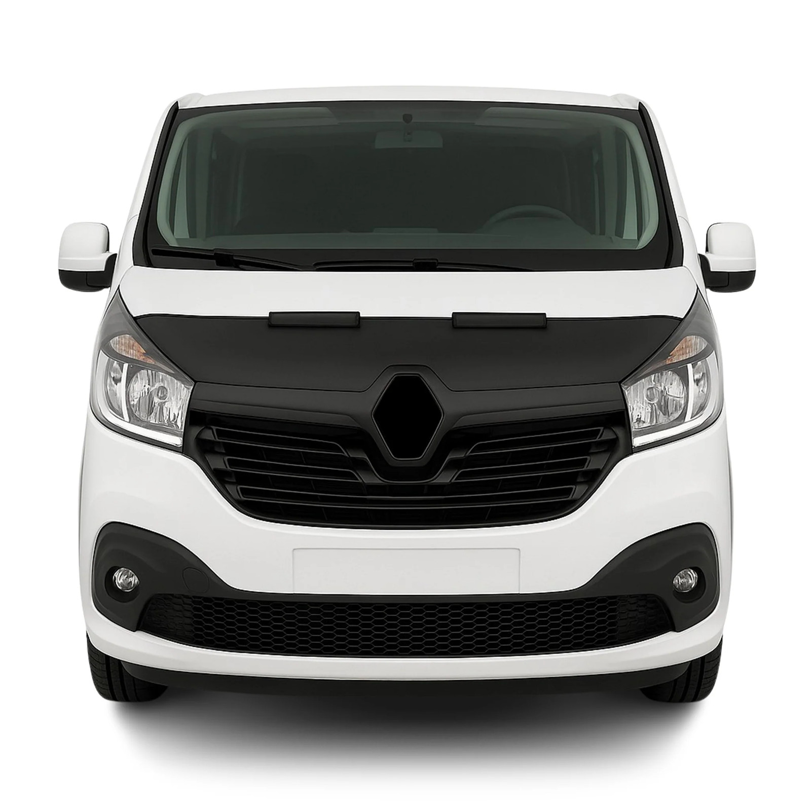 Masque de capot Renault Trafic anti-gravillons en vinyle noir protecteur